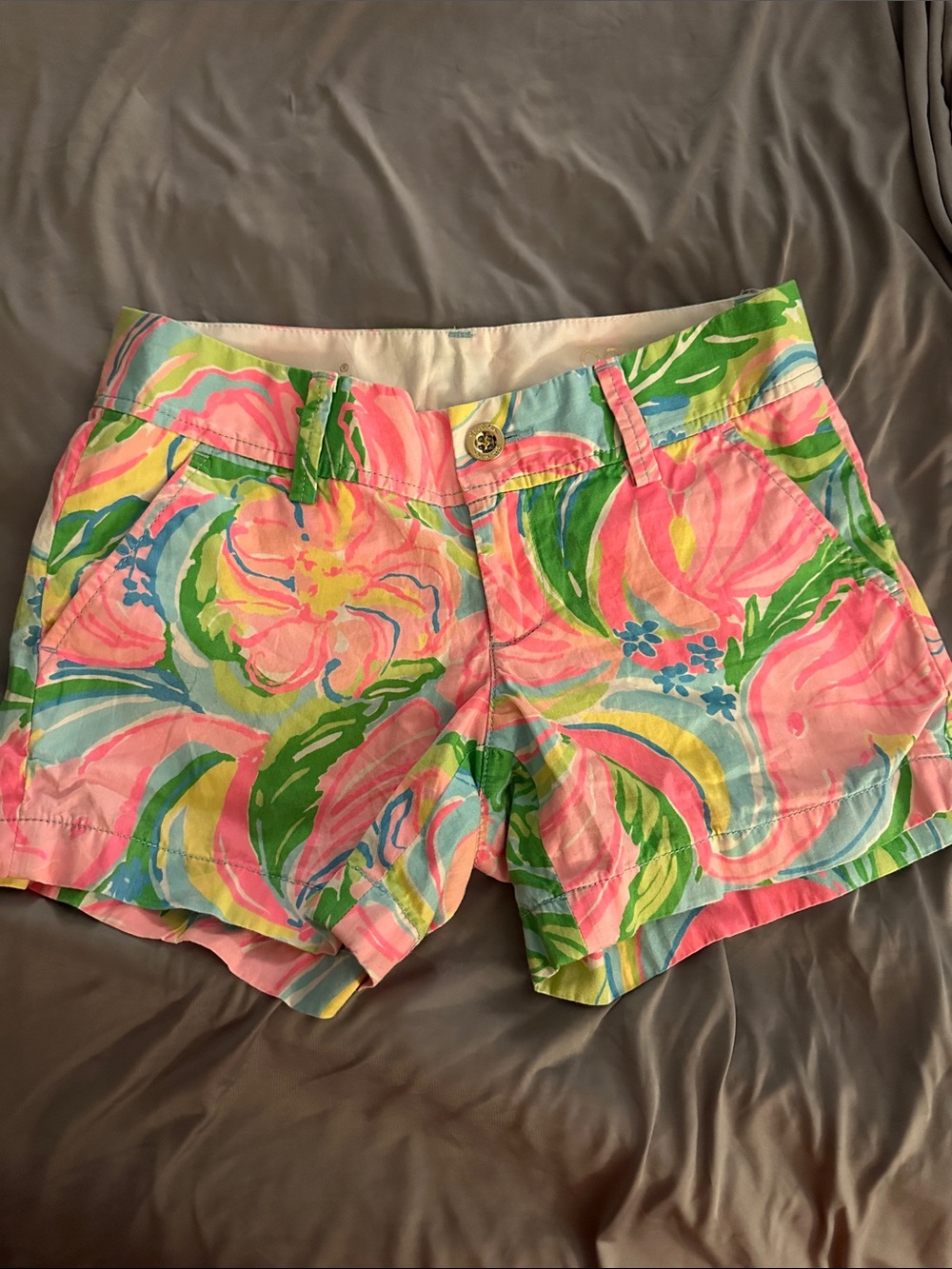 Lilly Pulitzer Pink Tropical Print Shorts